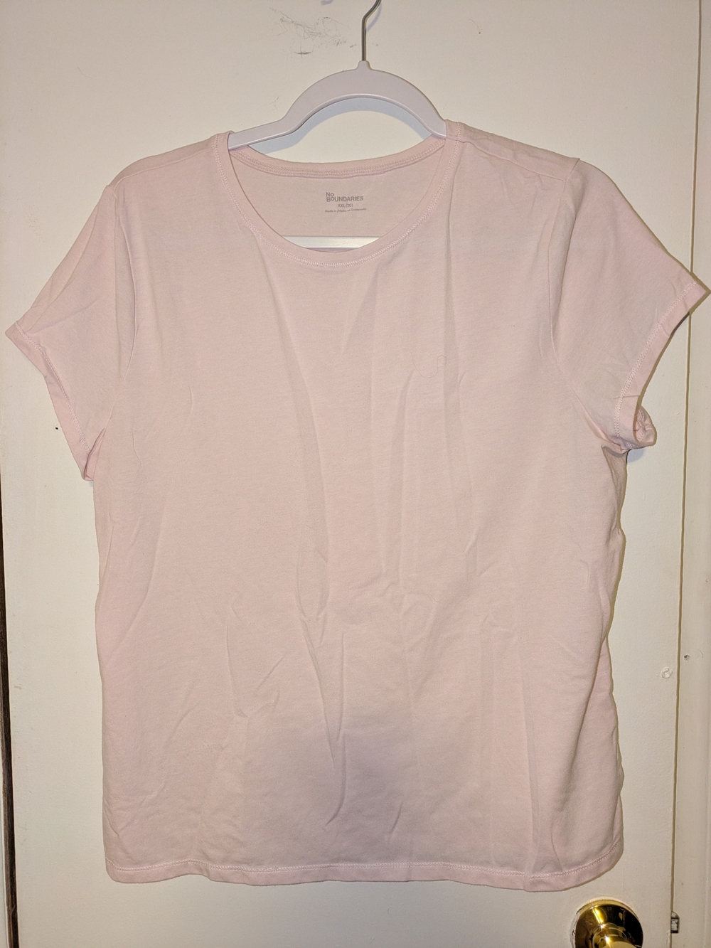 No Boundaries Women's Crew Neck Short Sleeve Tee
